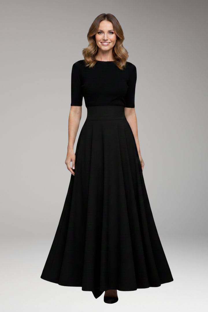 Women’s Maxi Skirt with High Waist and Pockets