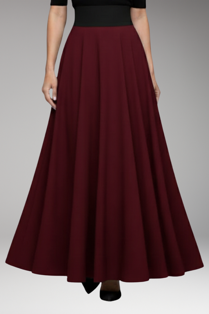 Women’s Maxi Skirt with High Waist and Pockets