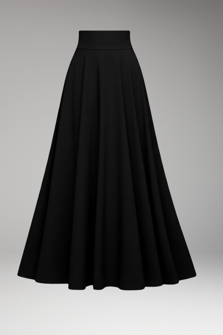 Women’s Maxi Skirt with High Waist and Pockets