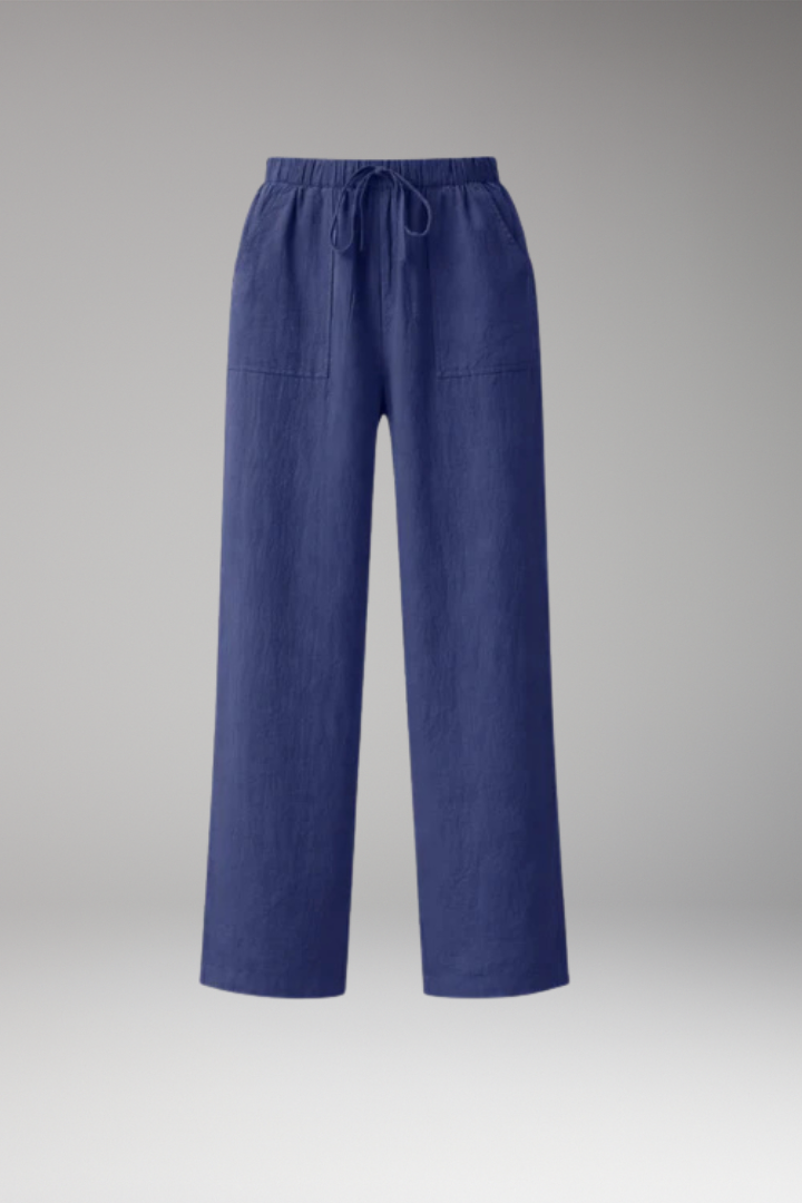 Women’s Trousers with Drawstring Waist and Side Pockets