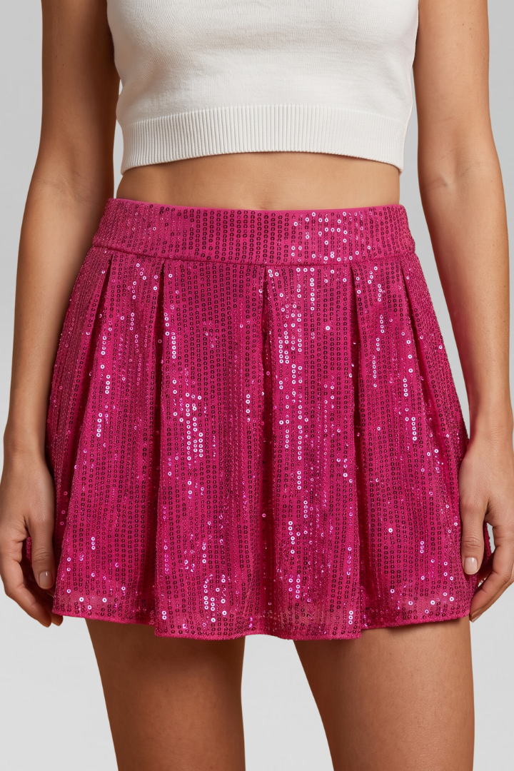 Women Party Sequined Shorts for Evening Holiday Special Occasion