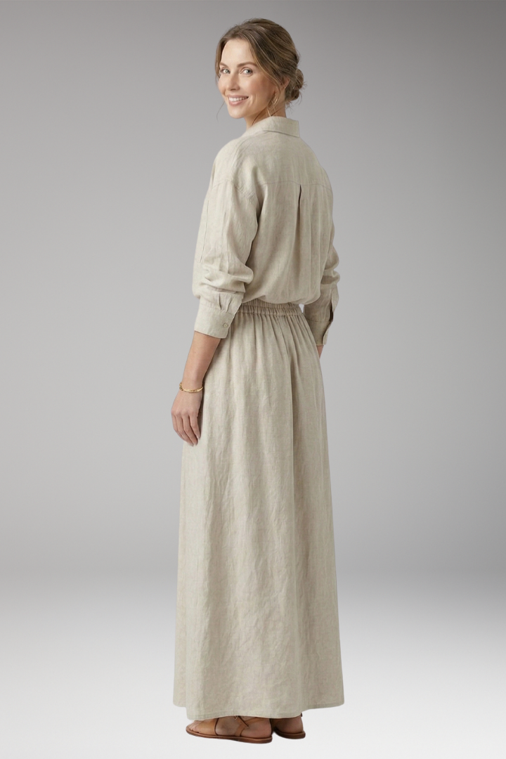 Women’s Two-Piece Set with Maxi Skirt and Oversized Top
