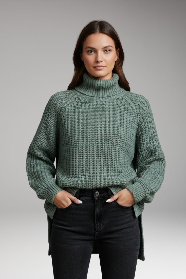 Women’s Turtleneck Jumper with Long Sleeves